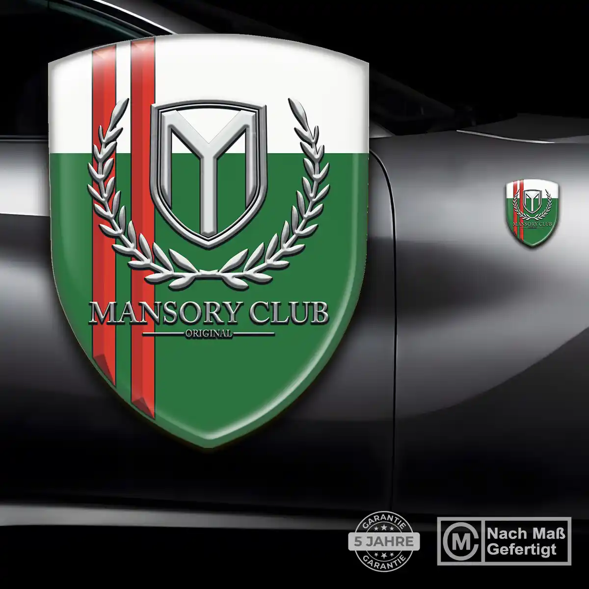 Mansory Wappen Emblem Aufkleber Interieurdesign