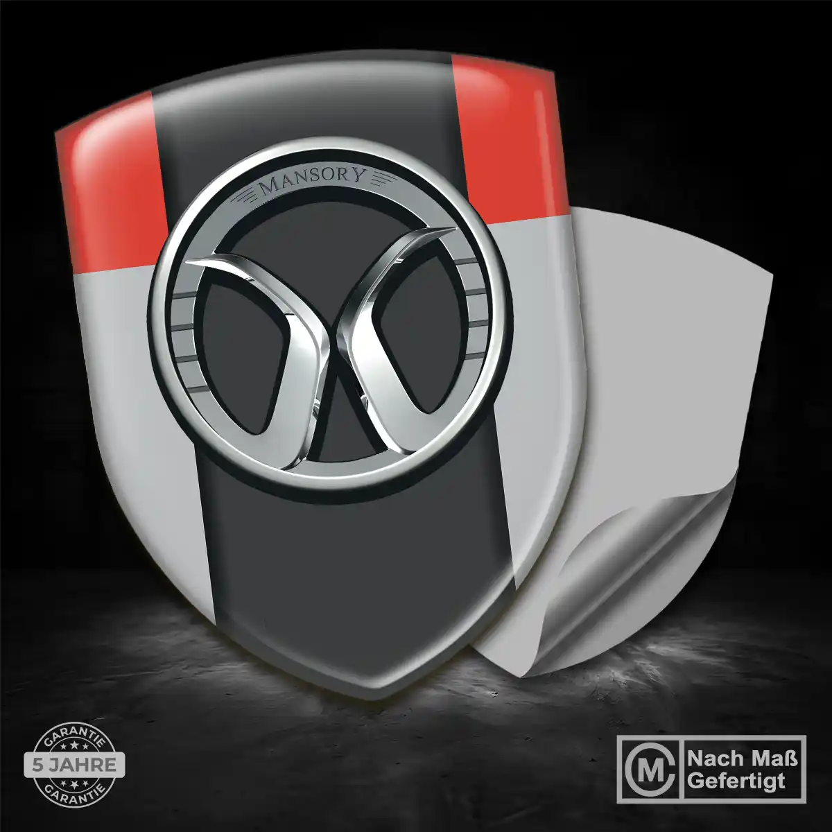Mansory Wappen Emblem Aufkleber Premiumqualität