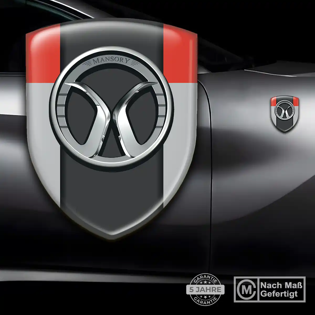 Mansory Wappen Emblem Aufkleber Premiumqualität