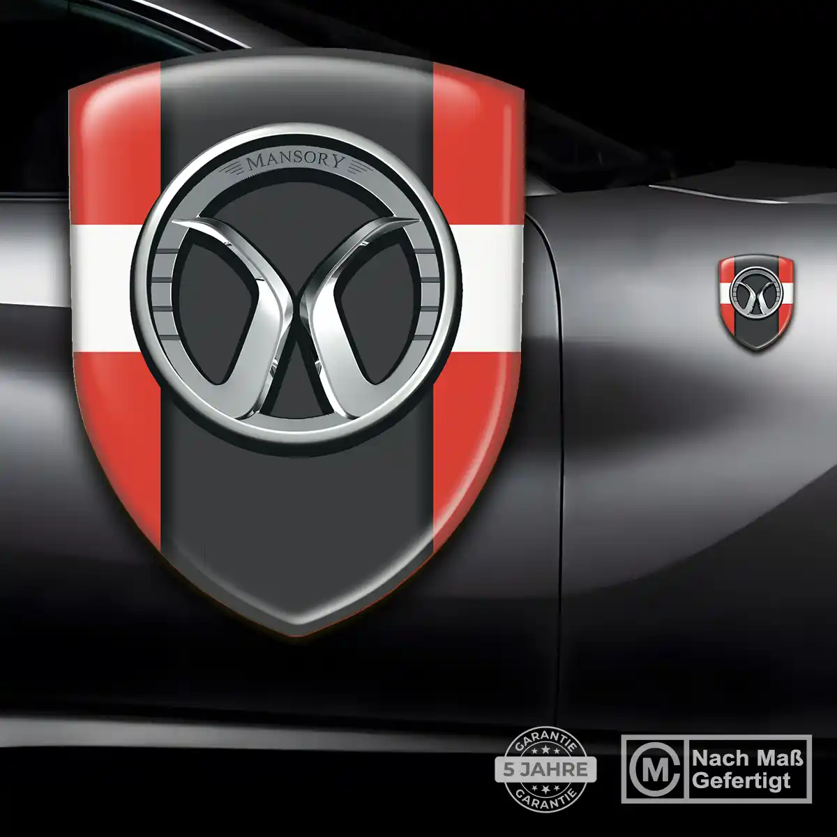 Mansory Wappen Emblem Aufkleber Stilvolles Design