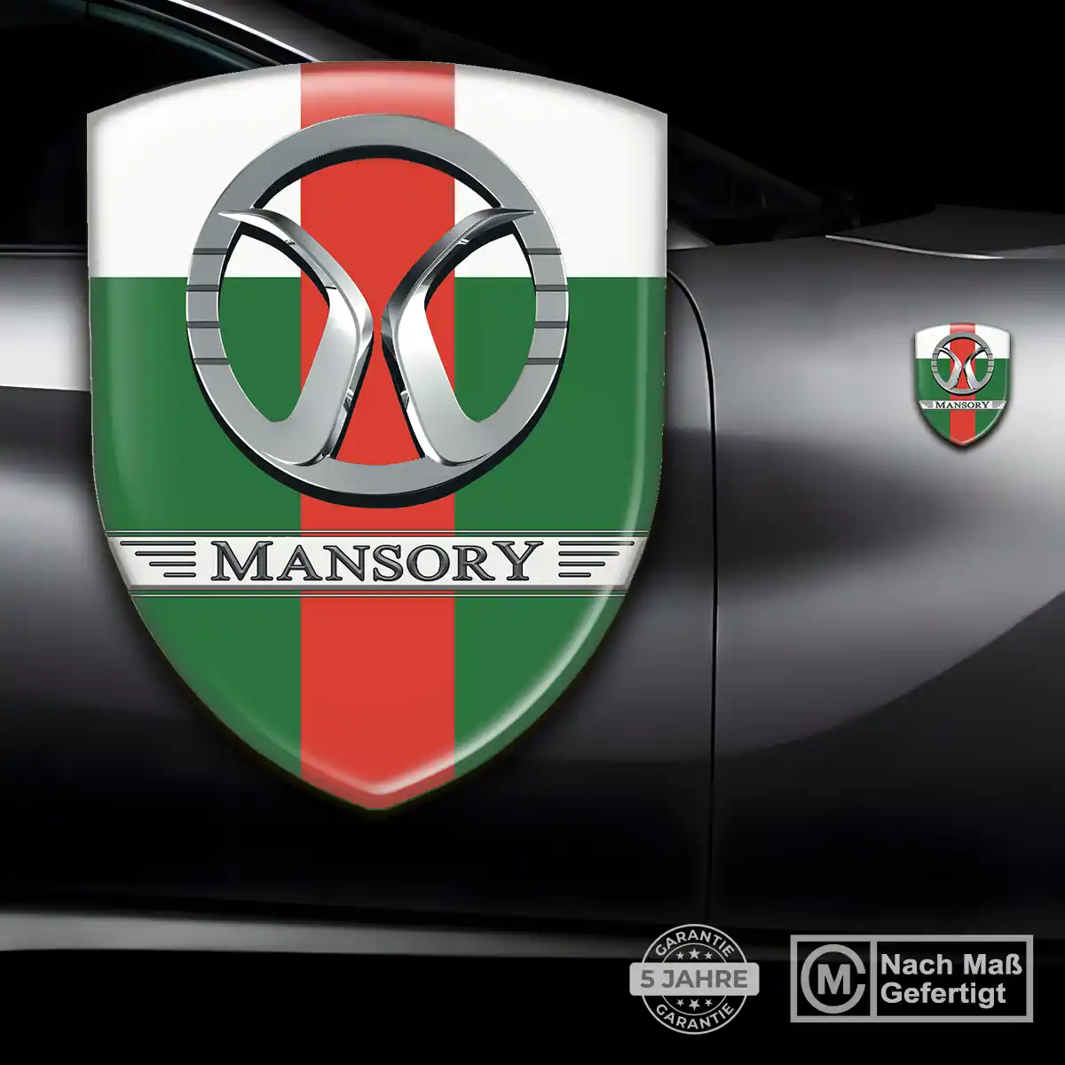 Mansory Wappen Emblem Aufkleber Tuningfahrzeug