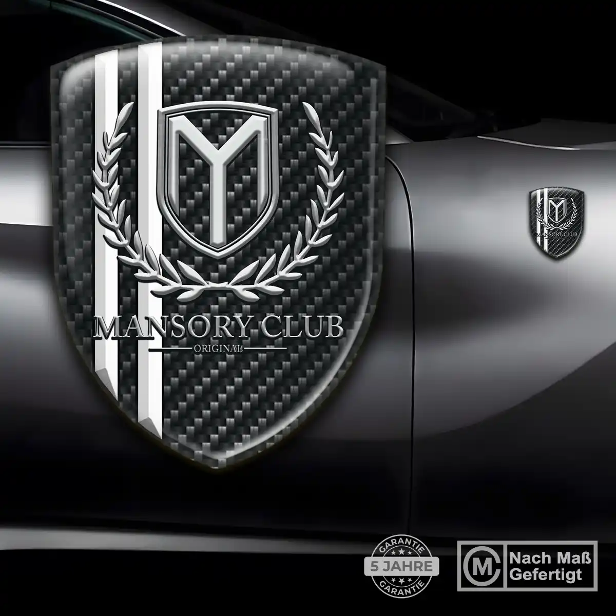 Mansory Wappen Emblem Auto Elegantes Design