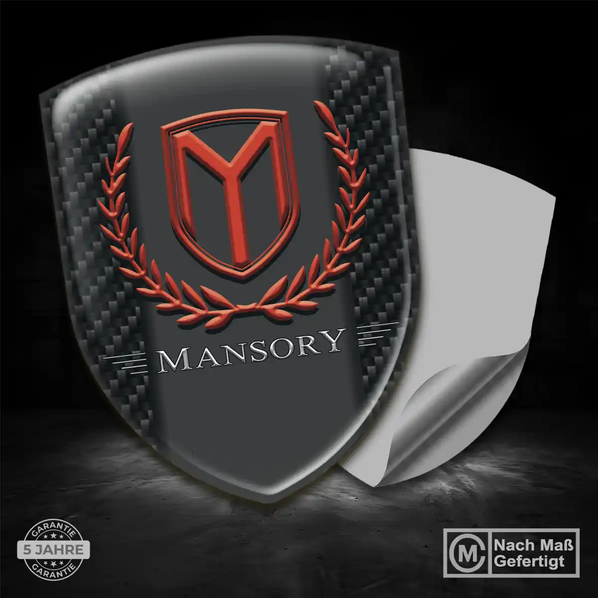 Mansory Wappen Emblem Auto Interieurdesign