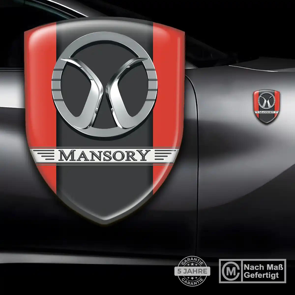 Mansory Wappen Emblem Auto Markenedition