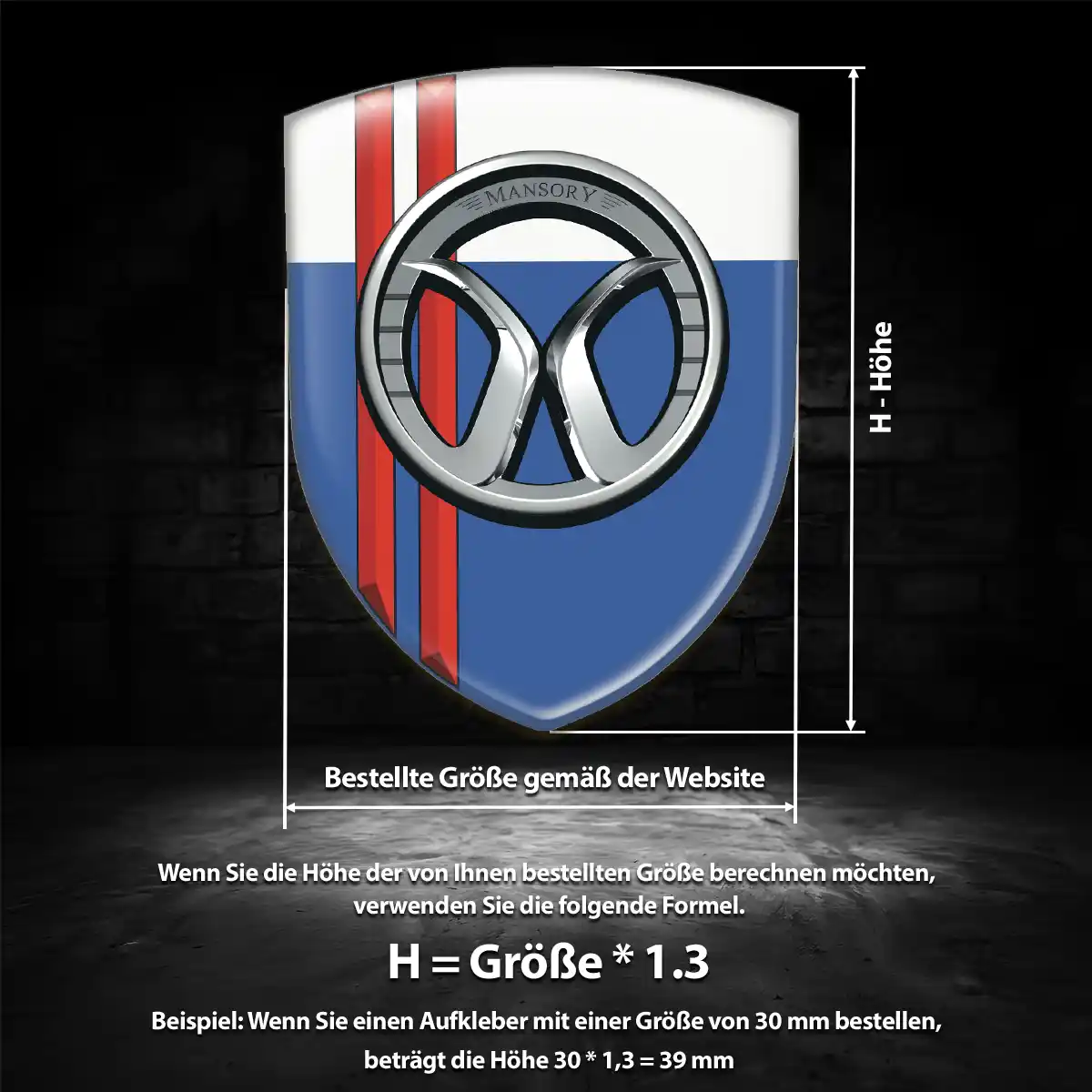 Mansory Wappen Emblem Exterieurdesign