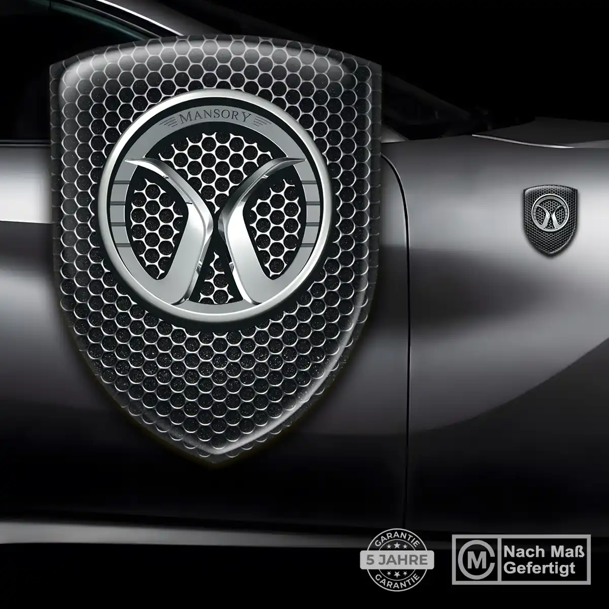 Mansory Wappen Emblem Interieurdesign