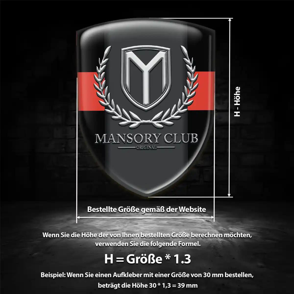 Mansory Wappen Emblem Markenedition