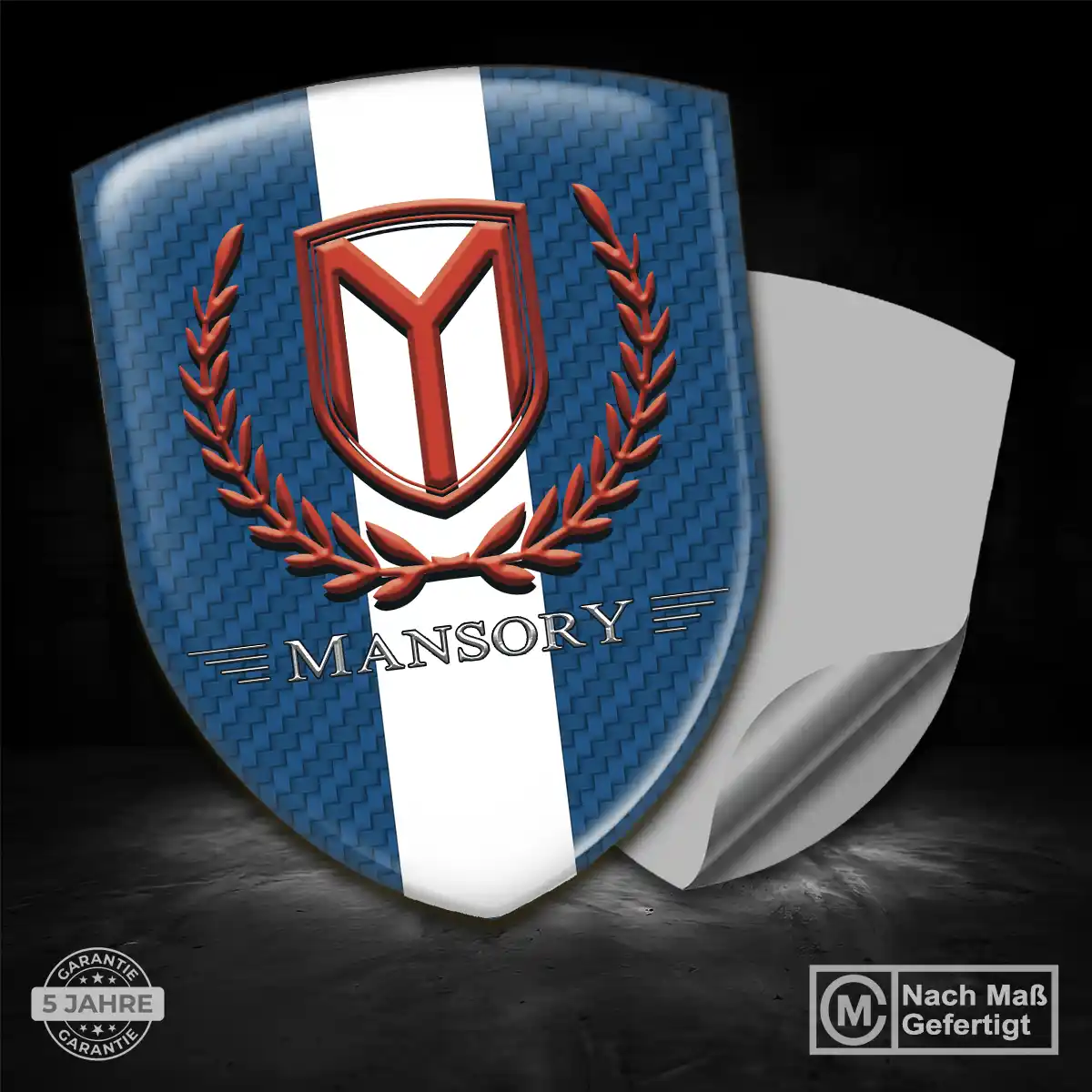 Mansory Wappen Emblem Tuningfahrzeug