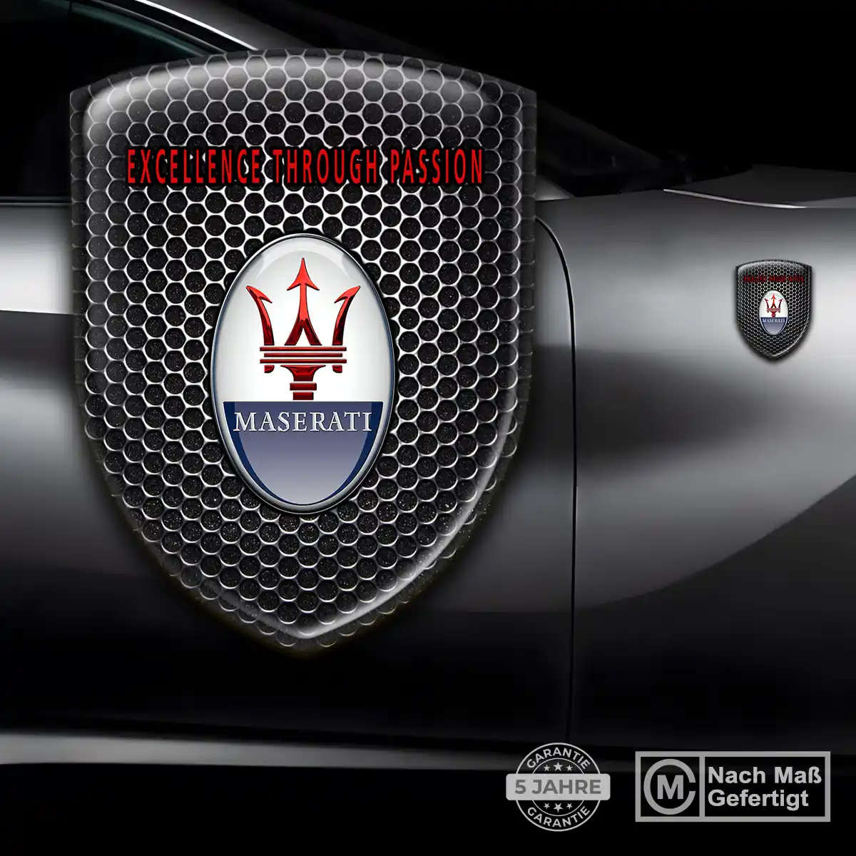 Maserati 3D Gel Aufkleber Emblem Auto Stilvolles Design