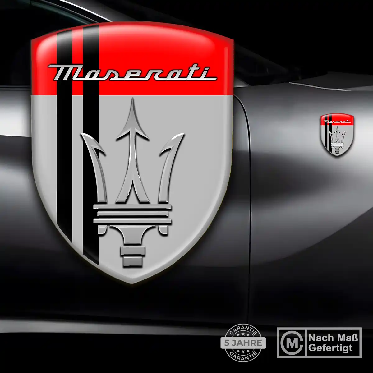 Maserati 3D Gel Aufkleber Emblem Hohe Qualität
