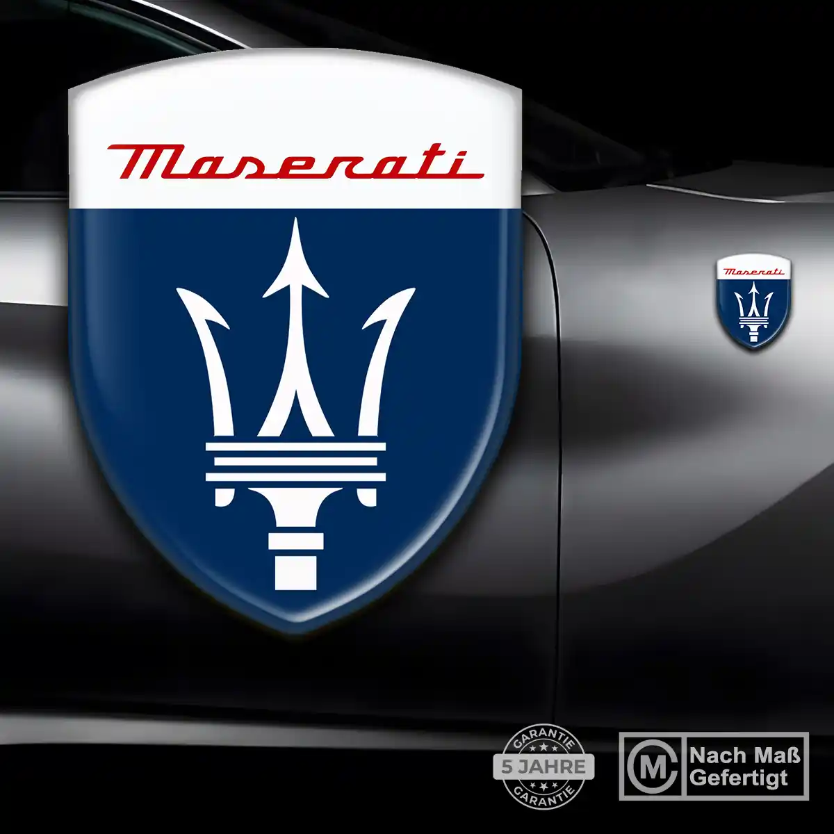 Maserati 3D Gel Aufkleber Emblem Premium-Edition