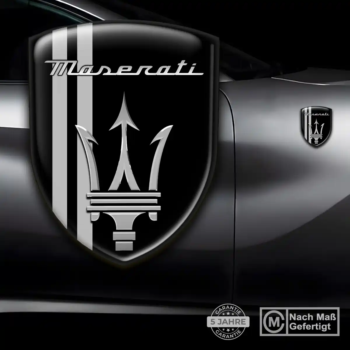 Maserati 3D Gel Aufkleber Emblem Stilvolles Design