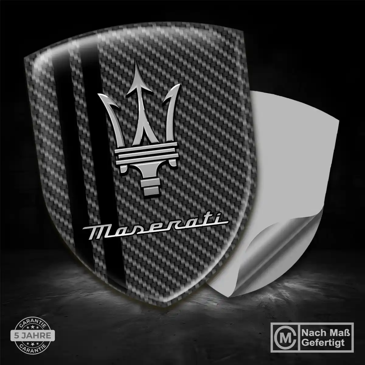 Maserati 3D Gel Aufkleber Embleme Auto Premium-Edition