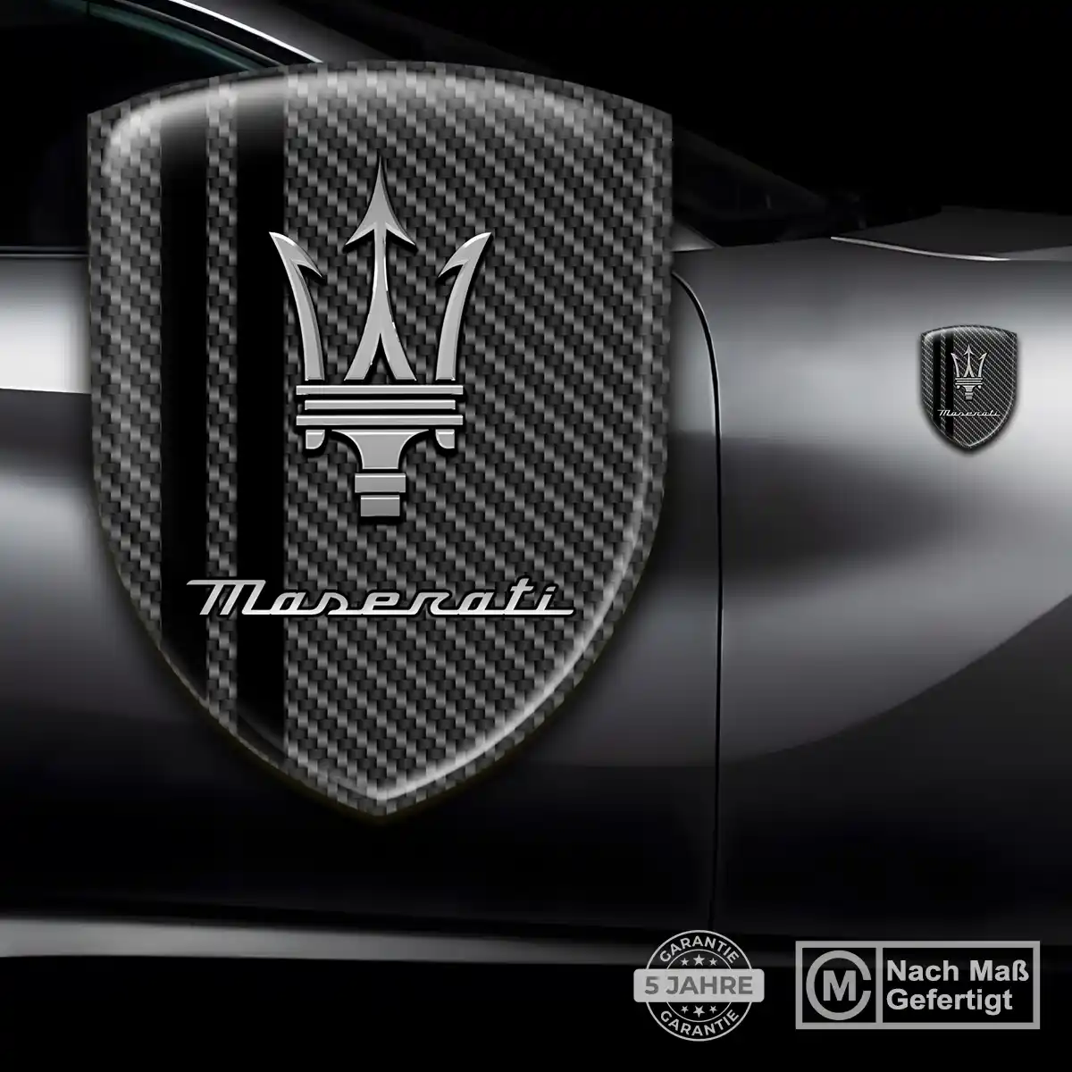 Maserati 3D Gel Aufkleber Embleme Auto Premium-Edition