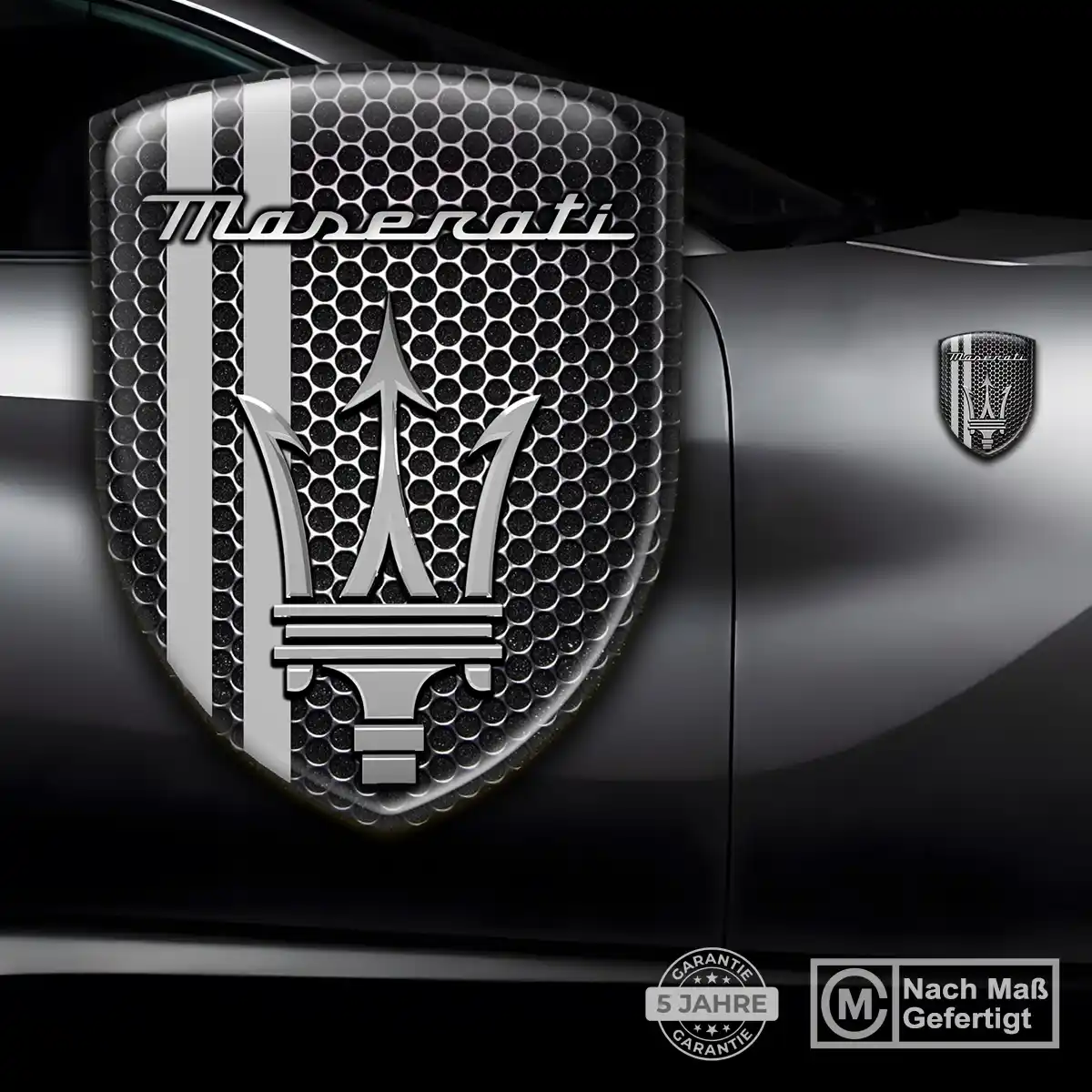 Maserati 3D Gel Aufkleber Embleme Auto Stilvolles Design