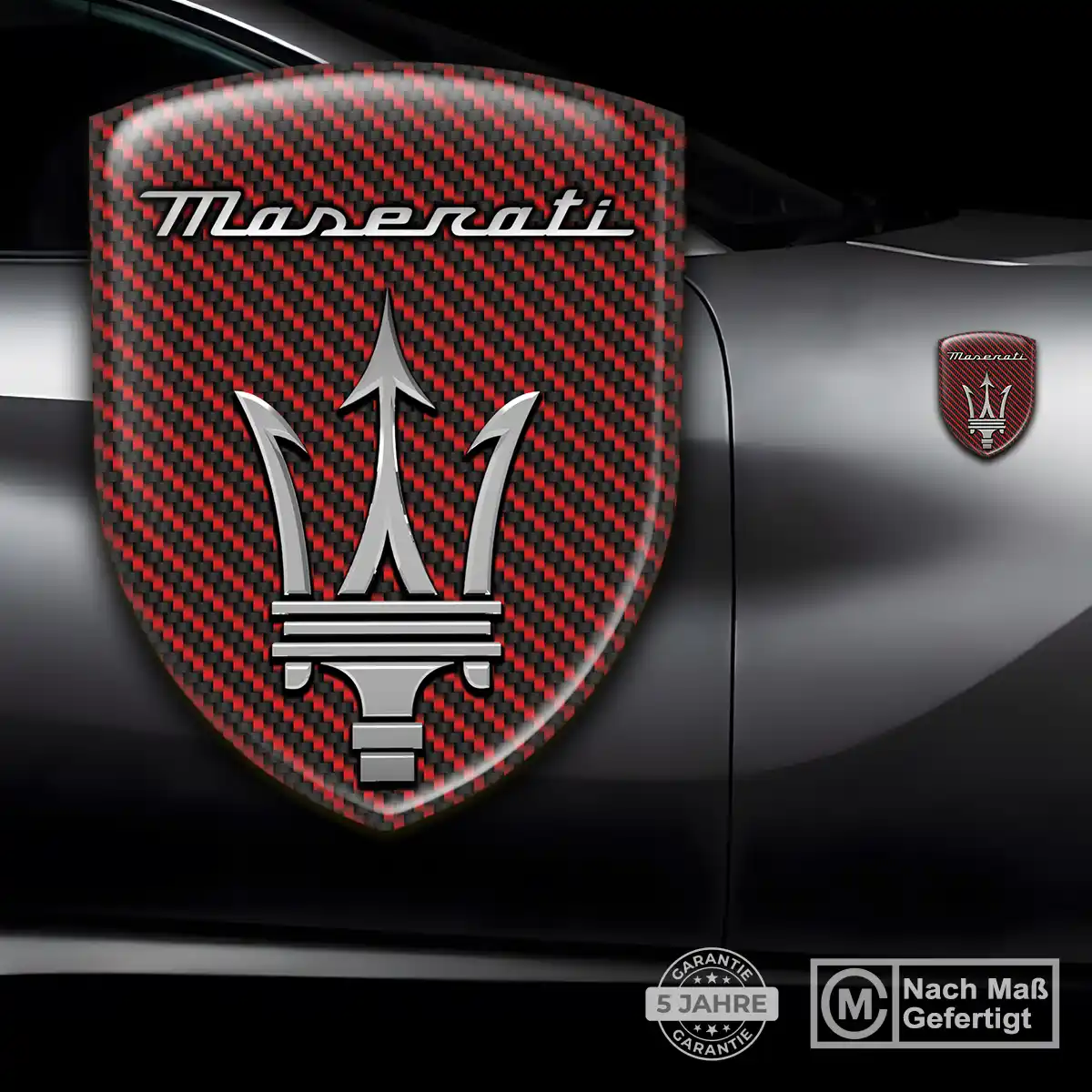 Maserati 3D Gel Aufkleber Embleme Premium-Edition