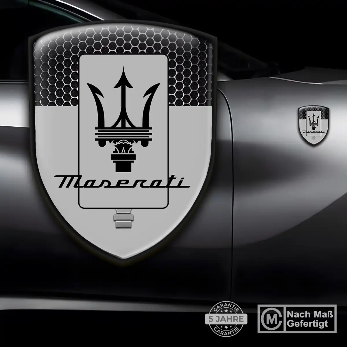 Maserati 3D Gel Aufkleber Embleme Premiumqualität