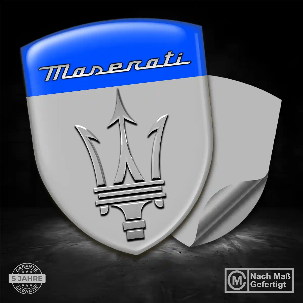 Maserati 3D Gel Aufkleber Premium-Edition