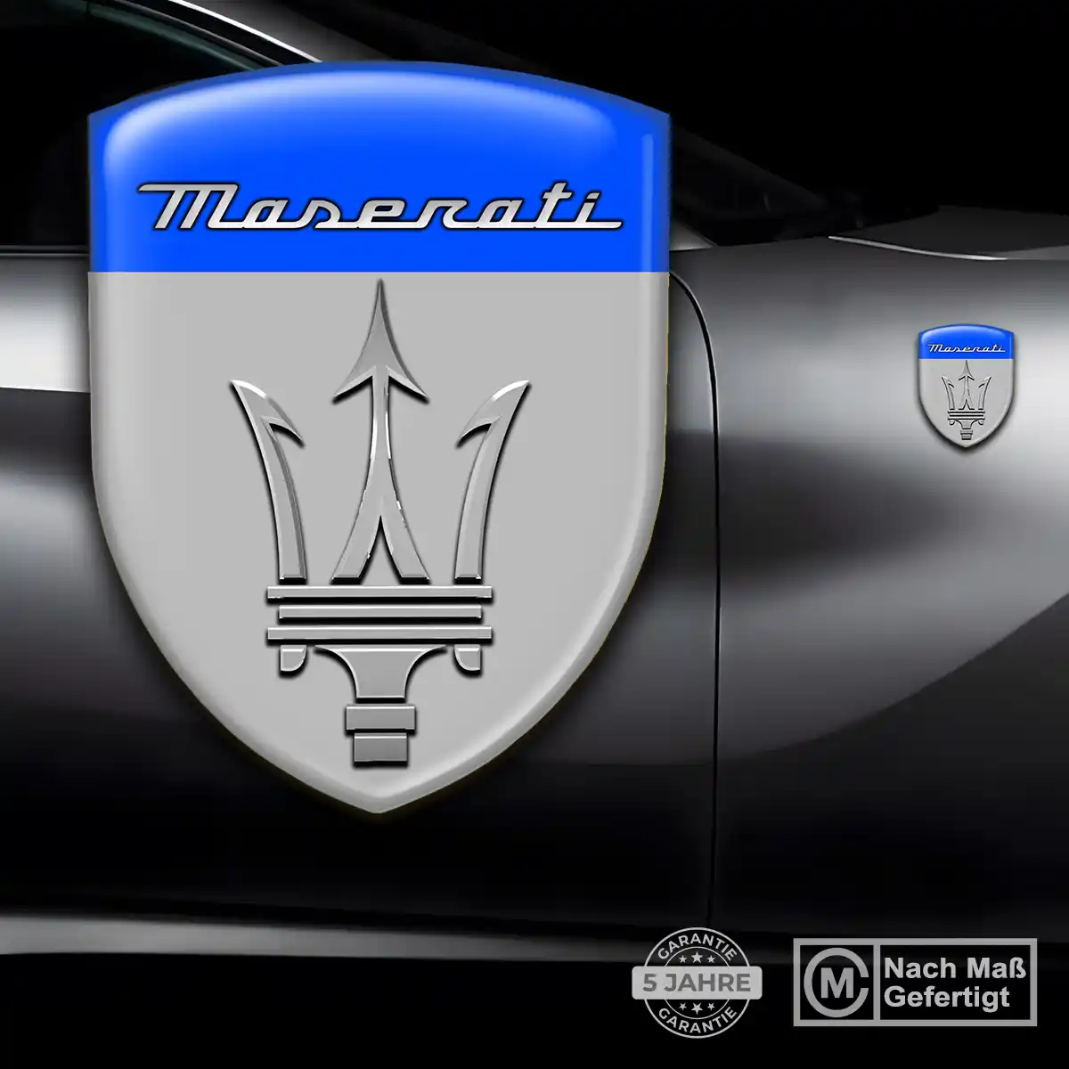 Maserati 3D Gel Aufkleber Premium-Edition