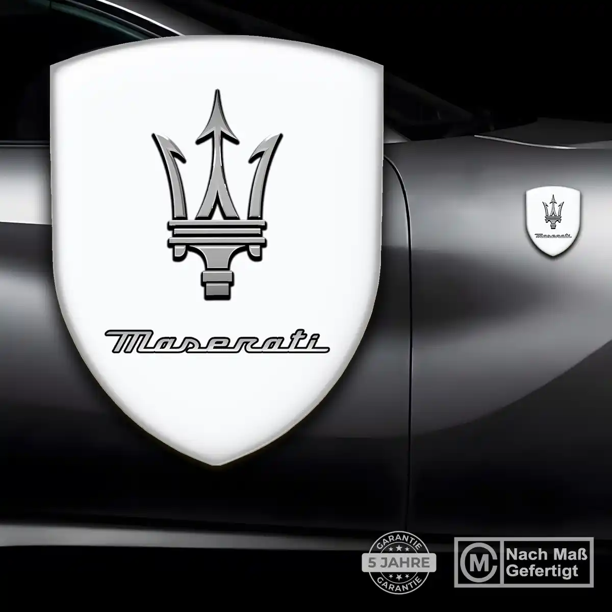 Maserati 3D Gel Aufkleber Premiumqualität