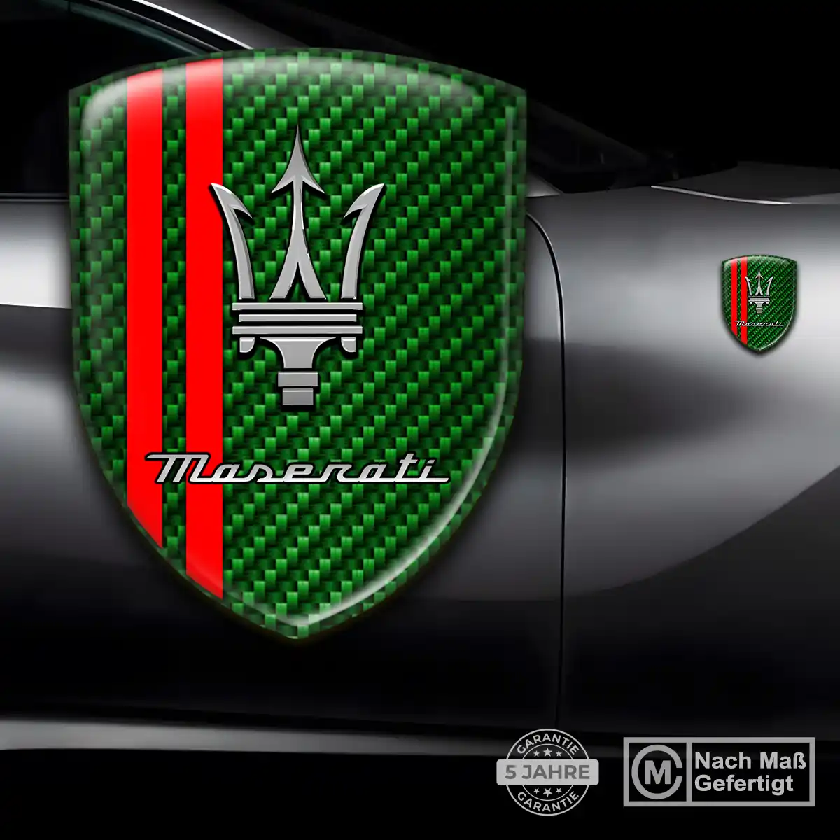 Maserati 3D Gel Aufkleber Silikon Auto Hohe Qualität