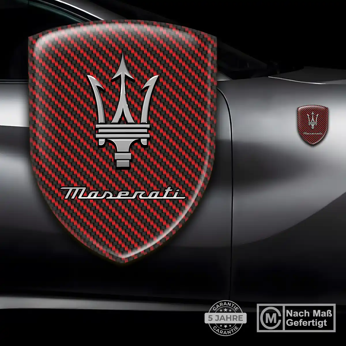 Maserati 3D Gel Aufkleber Silikon Auto Premium-Edition