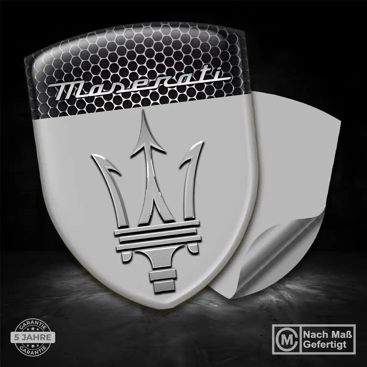Maserati 3D Gel Aufkleber Silikon Auto Stilvolles Design