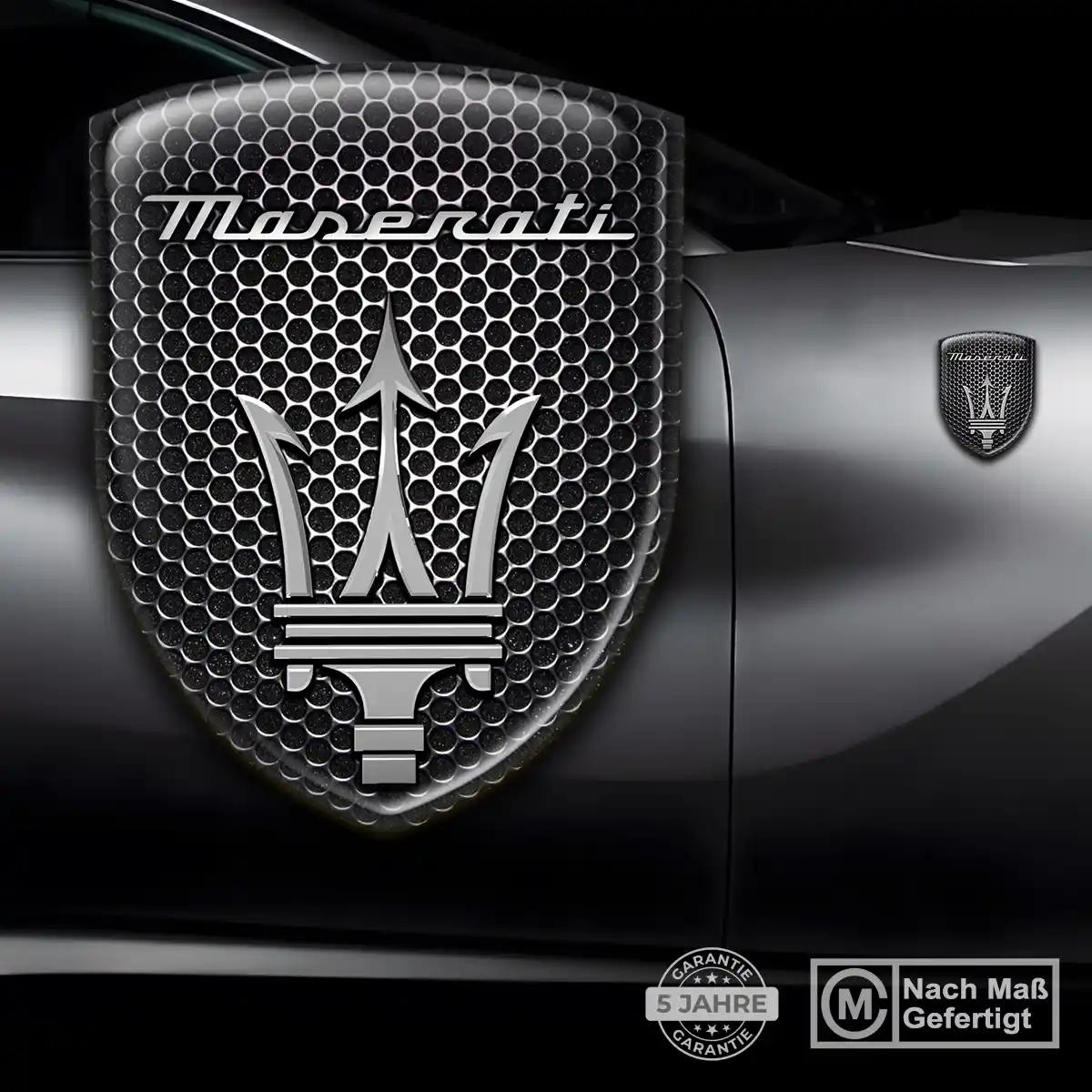 Maserati 3D Gel Aufkleber Silikon Hohe Qualität