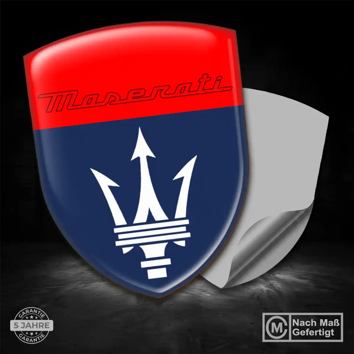 Maserati 3D Gel Aufkleber Silikon Premium-Edition