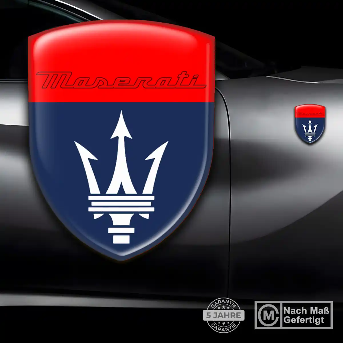 Maserati 3D Gel Aufkleber Silikon Premium-Edition