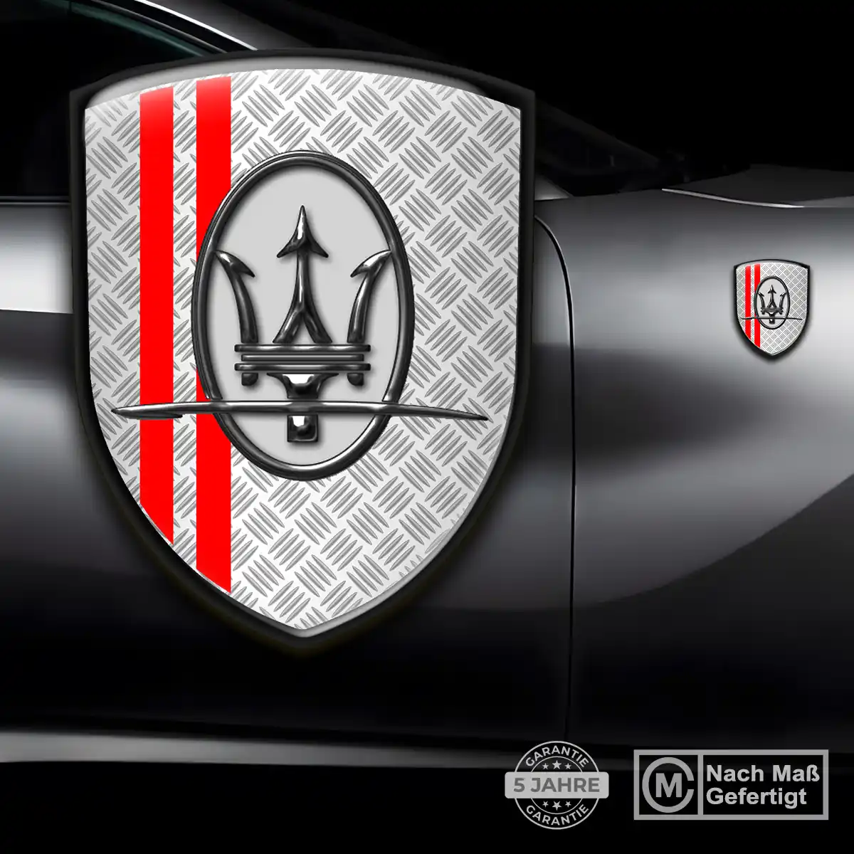 Maserati 3D Gel Aufkleber Wappen Auto Hohe Qualität