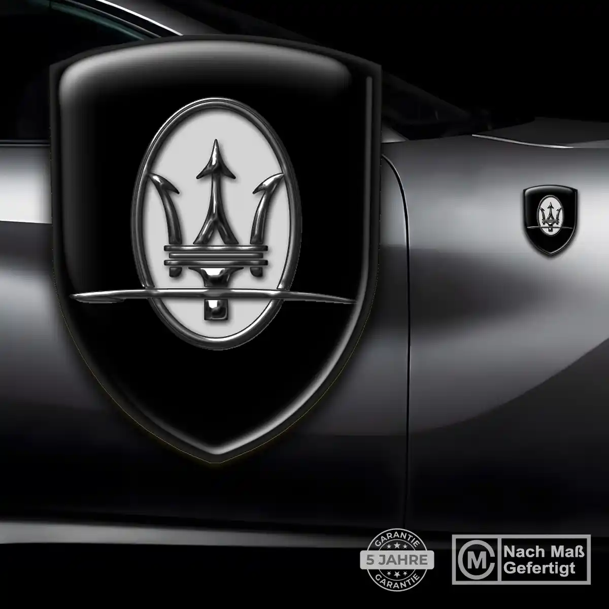 Maserati 3D Gel Aufkleber Wappen Auto Stilvolles Design