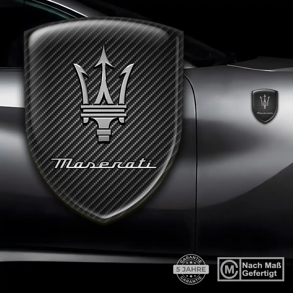 Maserati Aufkleber 3D Gel Emblem Auto Premium-Edition