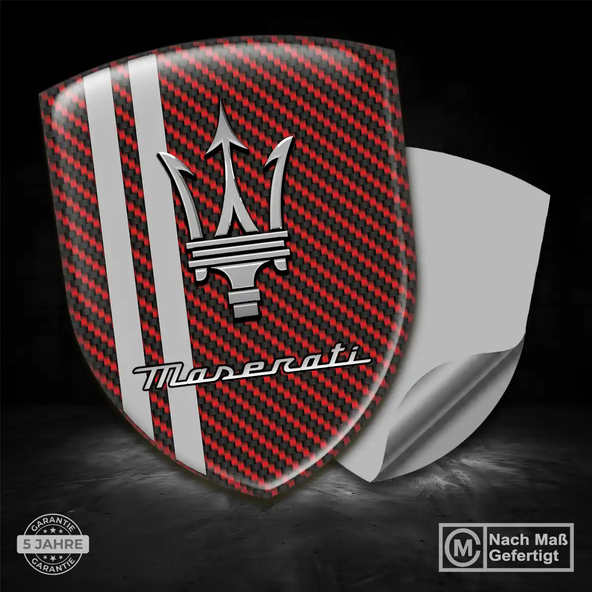 Maserati Aufkleber 3D Gel Emblem Auto Stilvolles Design