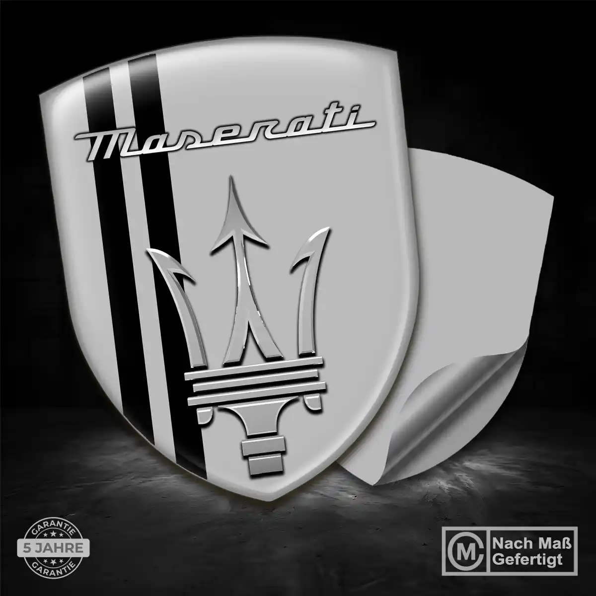 Maserati Aufkleber 3D Gel Emblem Premiumqualität