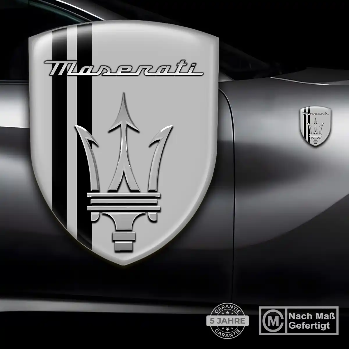Maserati Aufkleber 3D Gel Emblem Premiumqualität