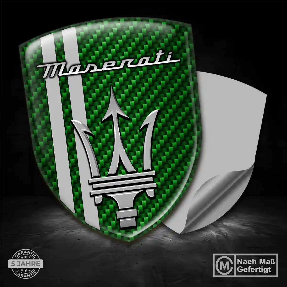 Maserati Aufkleber 3D Gel Emblem Stilvolles Design