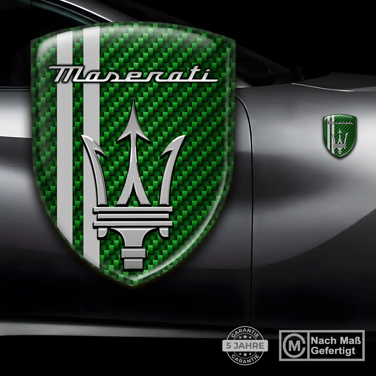 Maserati Aufkleber 3D Gel Emblem Stilvolles Design