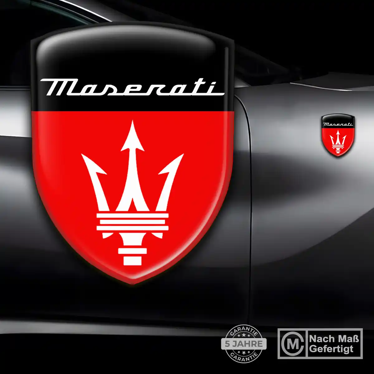 Maserati Aufkleber 3D Gel Embleme Auto Hohe Qualität