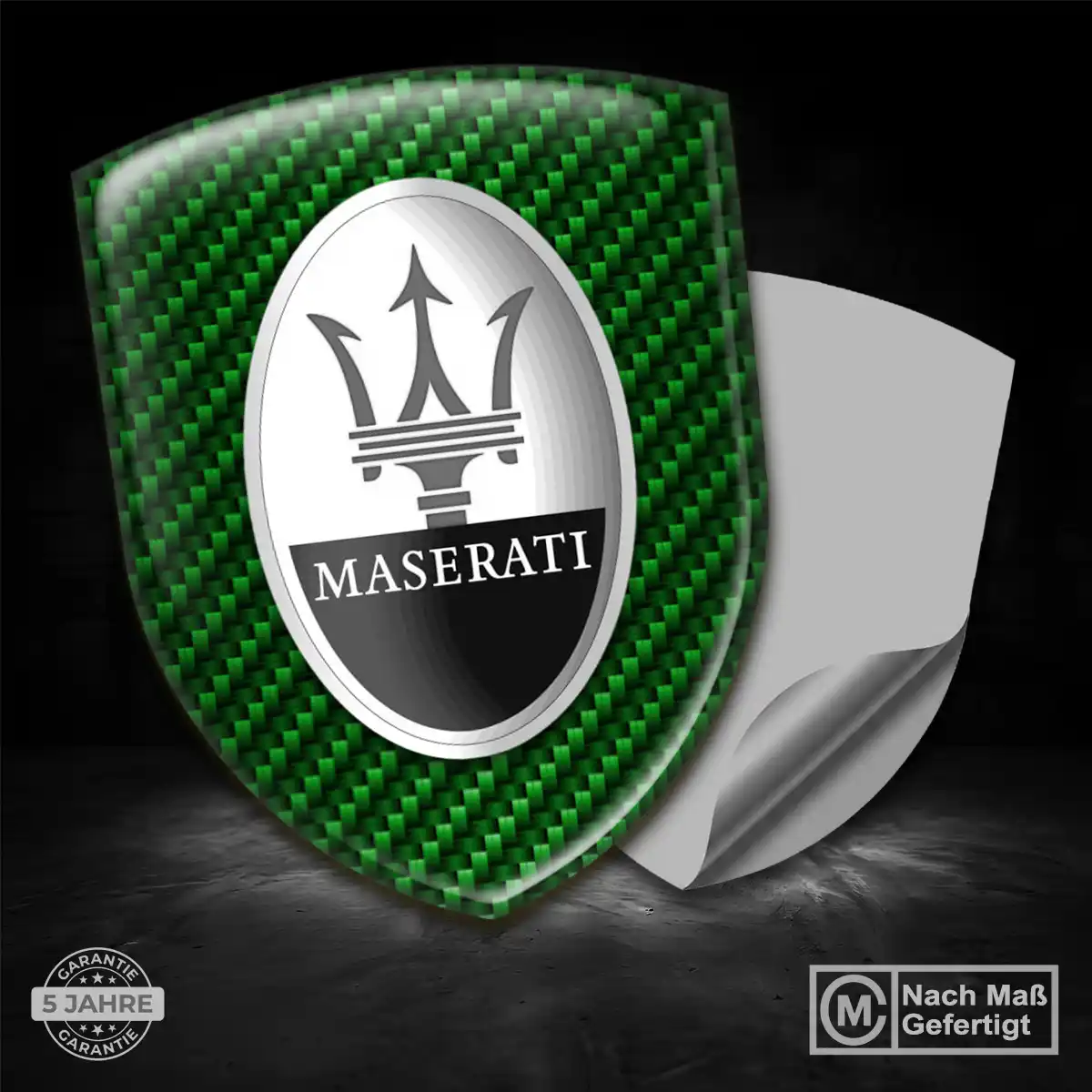 Maserati Aufkleber 3D Gel Embleme Auto Premium-Edition