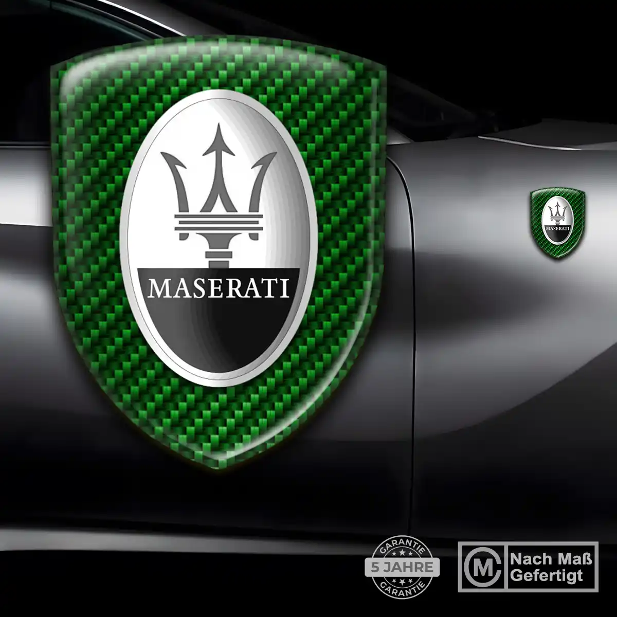 Maserati Aufkleber 3D Gel Embleme Auto Premium-Edition