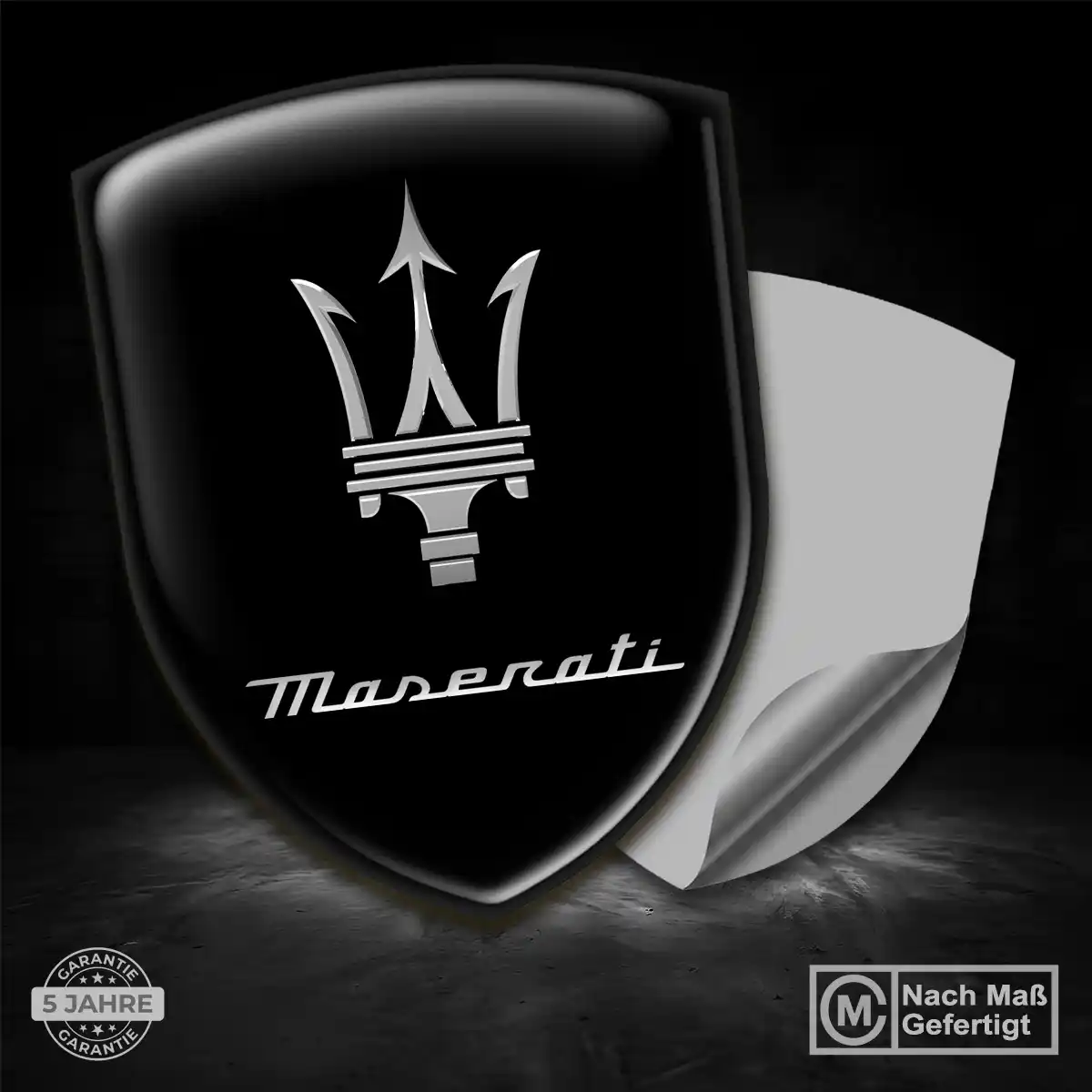 Maserati Aufkleber 3D Gel Embleme Auto Stilvolles Design