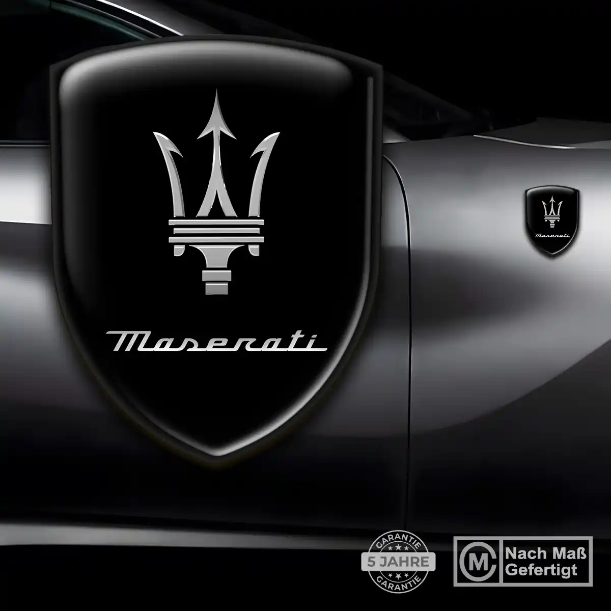 Maserati Aufkleber 3D Gel Embleme Auto Stilvolles Design