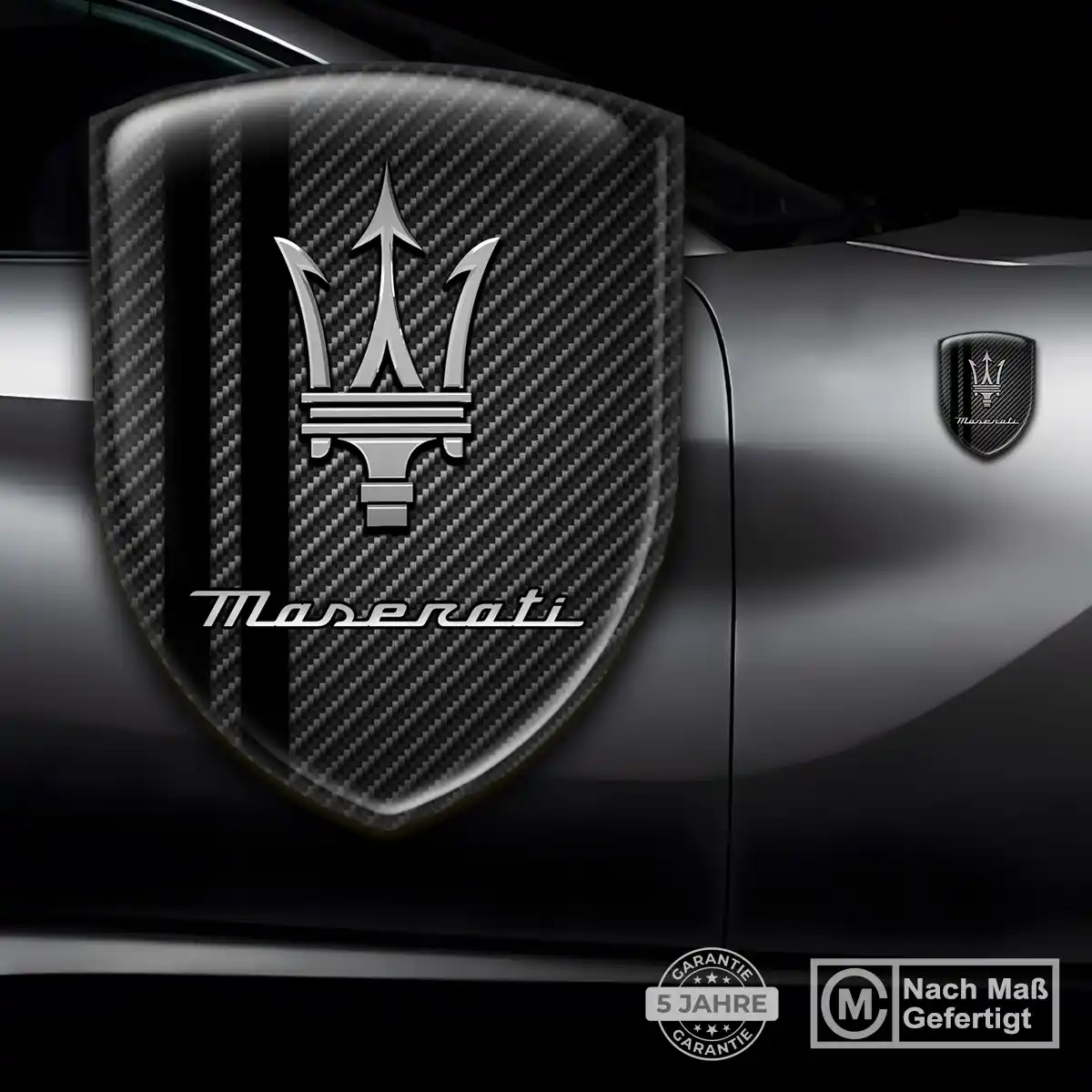 Maserati Aufkleber 3D Gel Embleme Premiumqualität
