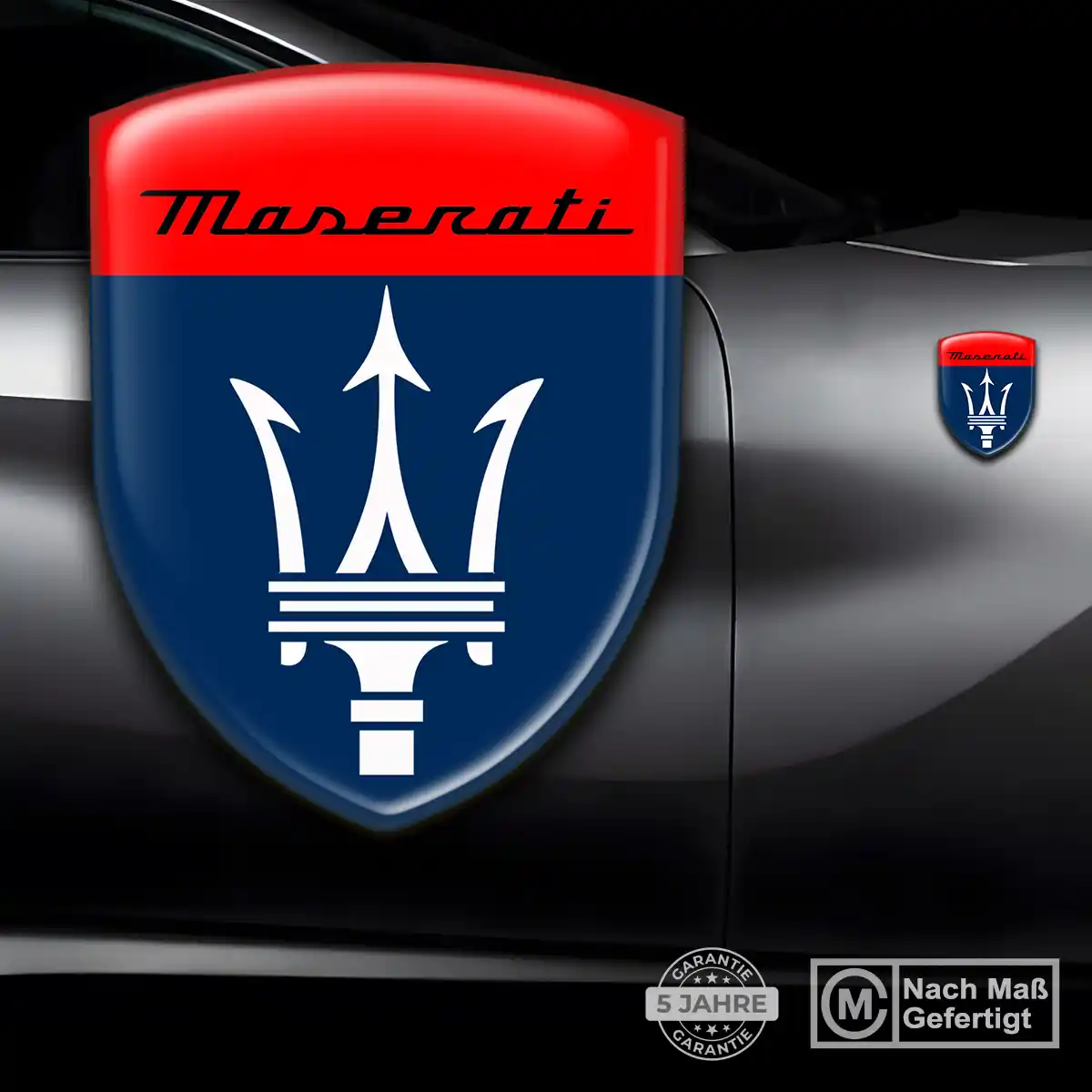 Maserati Aufkleber 3D Gel Embleme Stilvolles Design