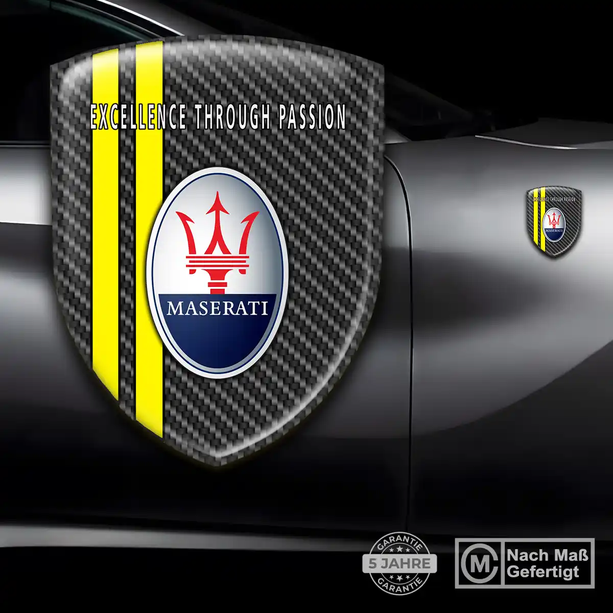 Maserati Aufkleber 3D Gel Silikon Auto Hohe Qualität