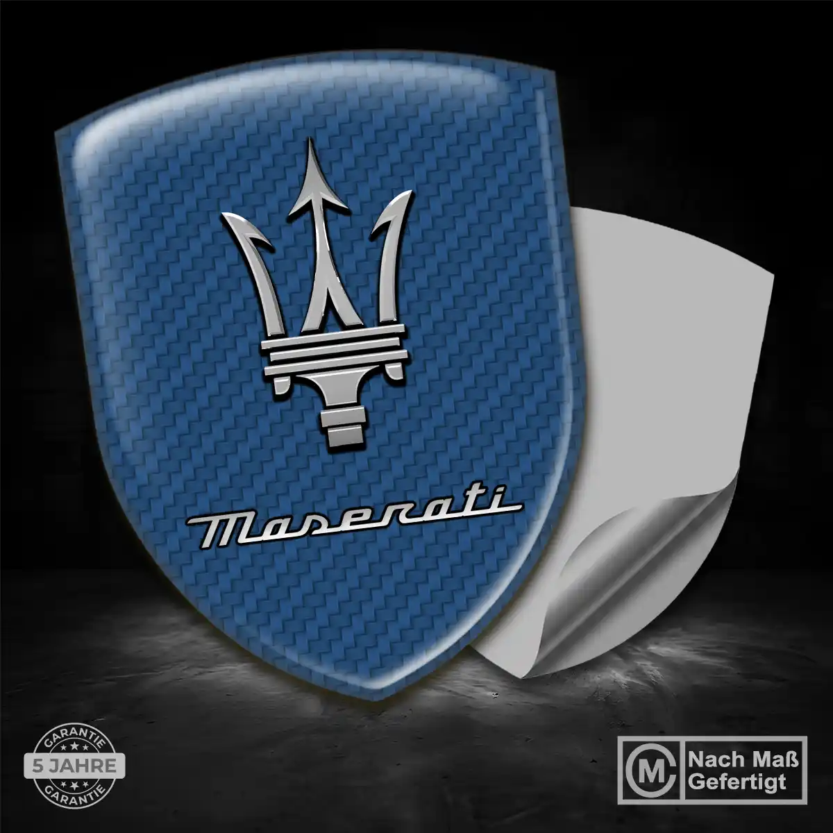 Maserati Aufkleber 3D Gel Silikon Auto Premium-Edition