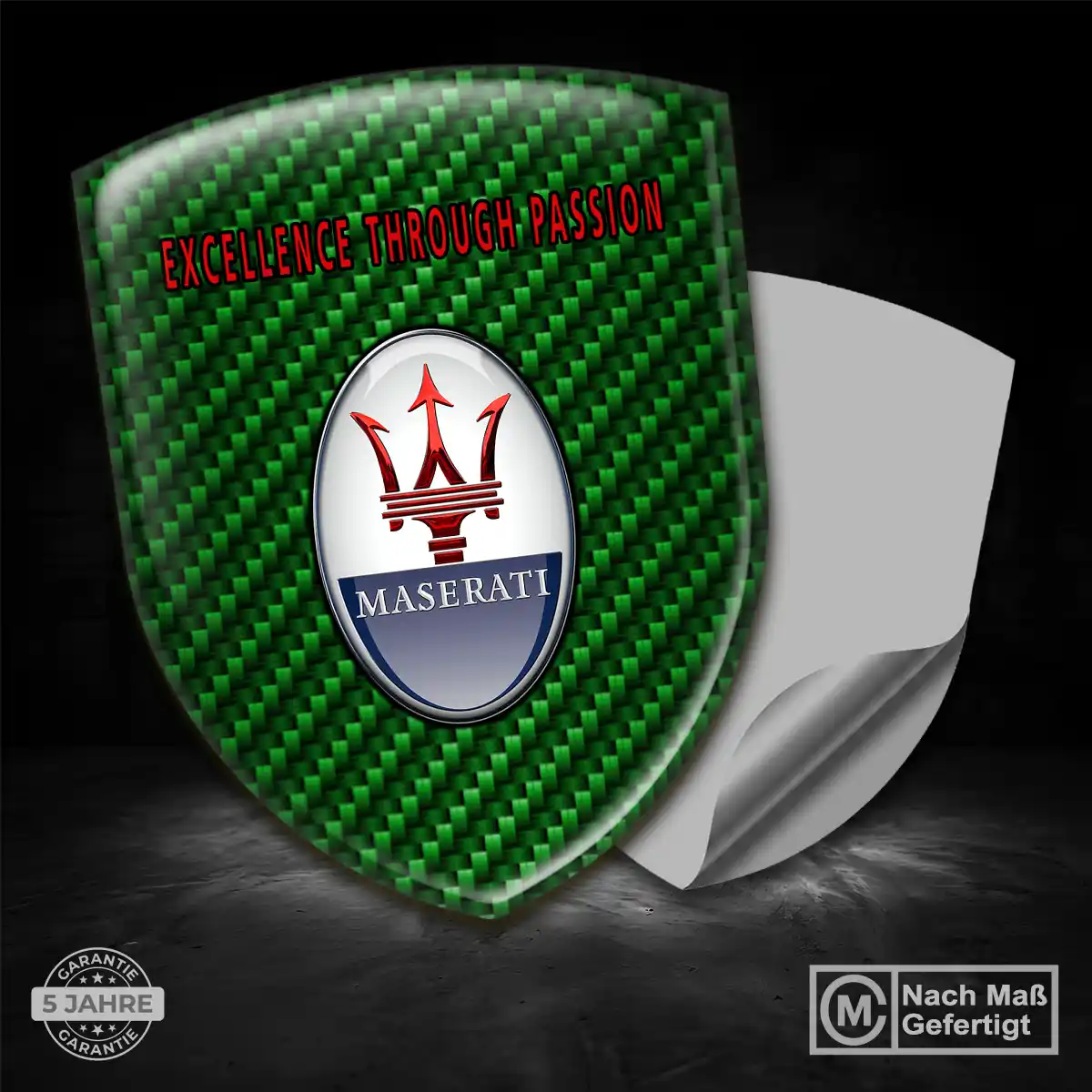 Maserati Aufkleber 3D Gel Silikon Premium-Edition