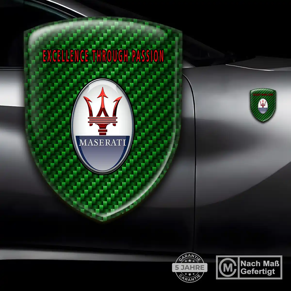 Maserati Aufkleber 3D Gel Silikon Premium-Edition