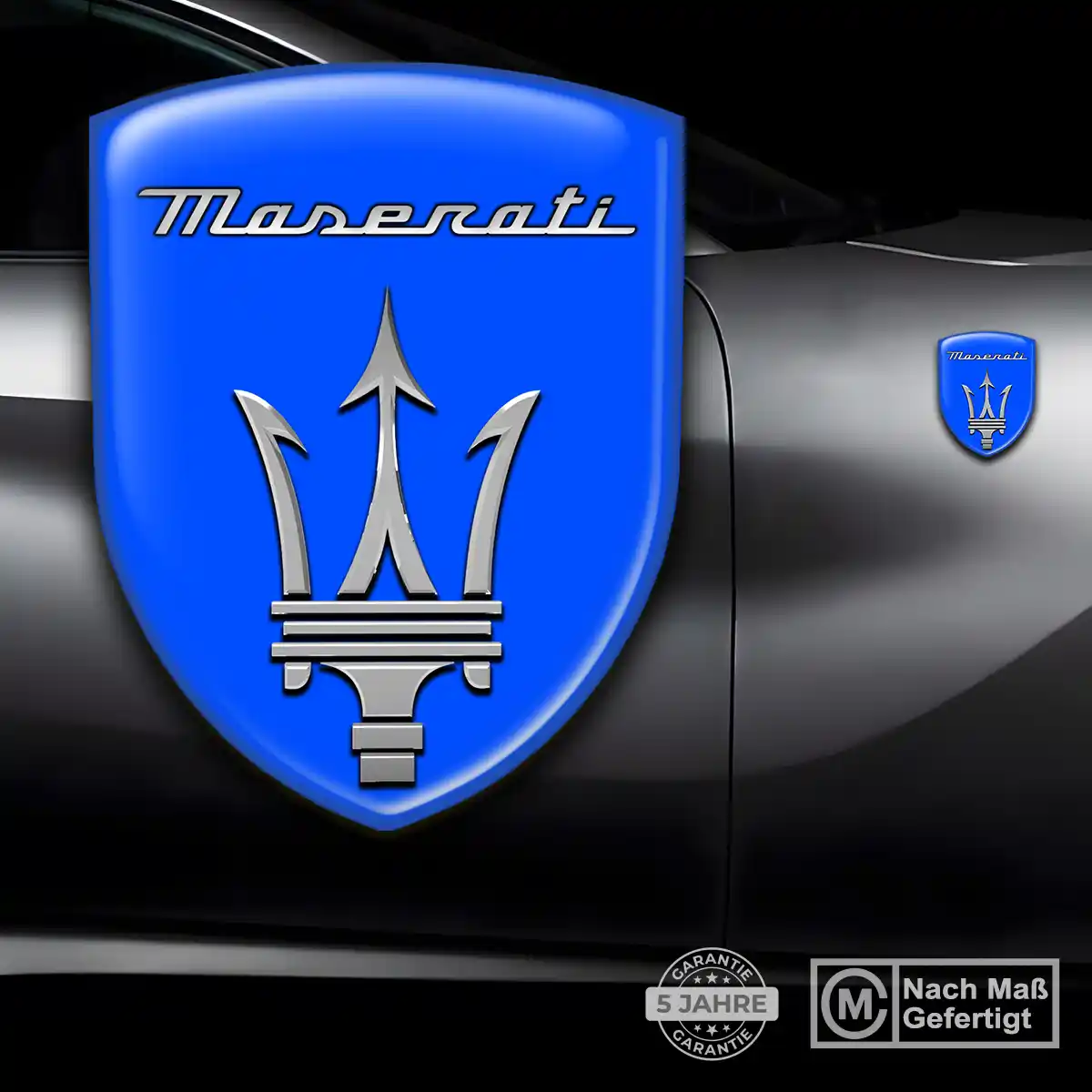 Maserati Aufkleber 3D Gel Wappen Auto Hohe Qualität